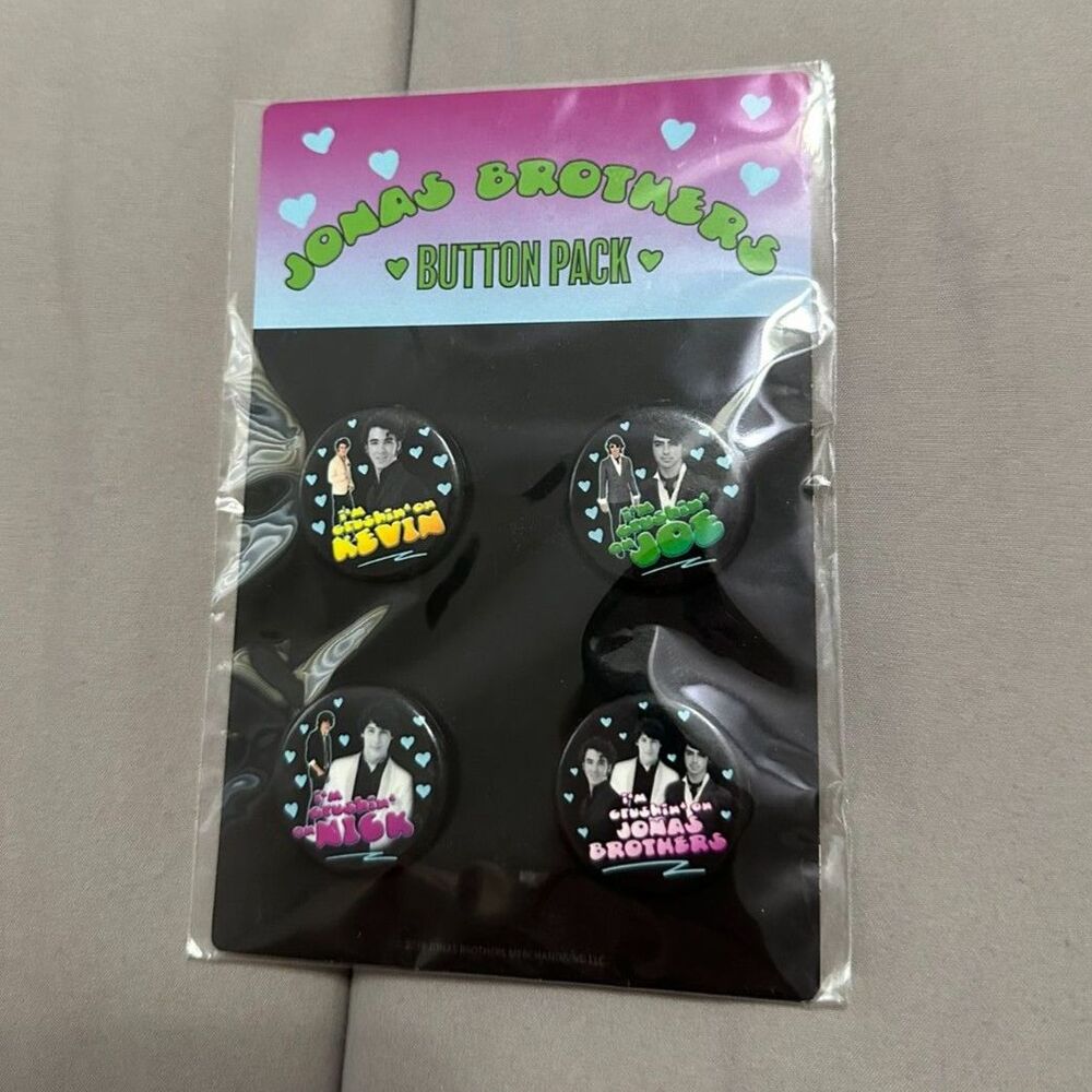 New Jonas Brothers 2019 Tour Button Pack